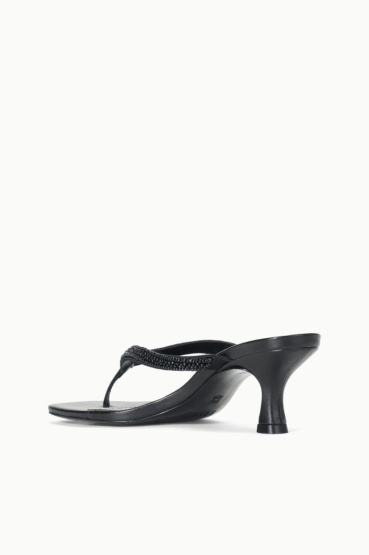 FREJA KITTEN HEEL | BLACK BEADED long walk