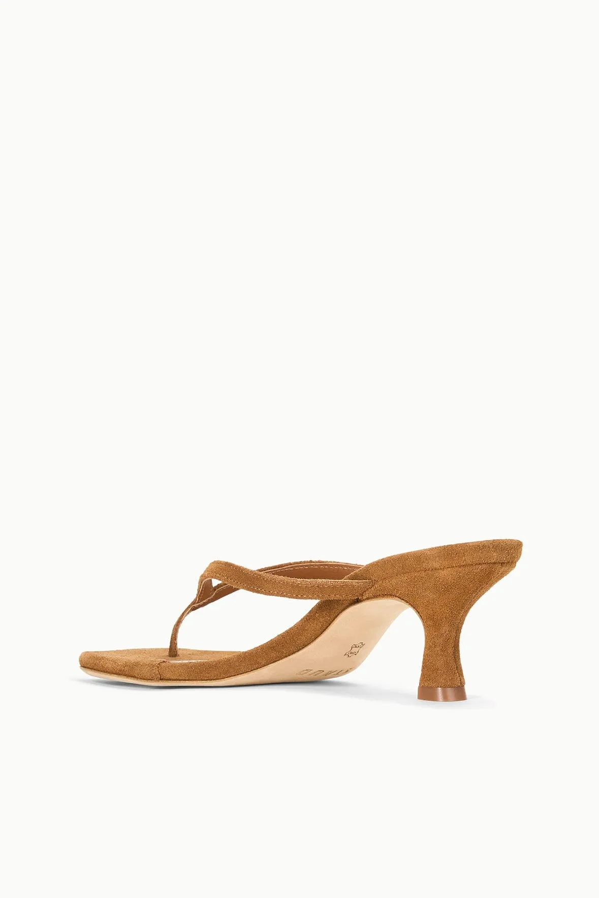 FREJA KITTEN HEEL | TAN lace accent