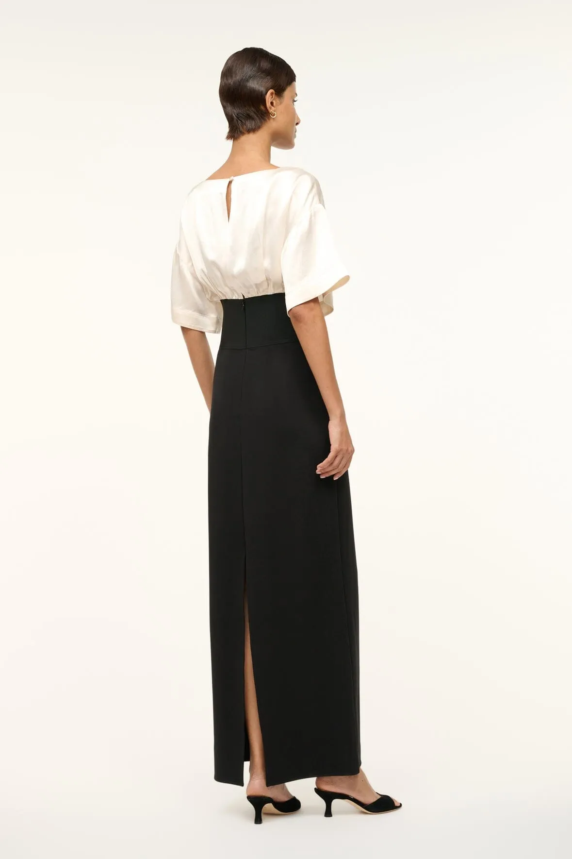 GARNET DRESS | IVORY BLACK airy glam