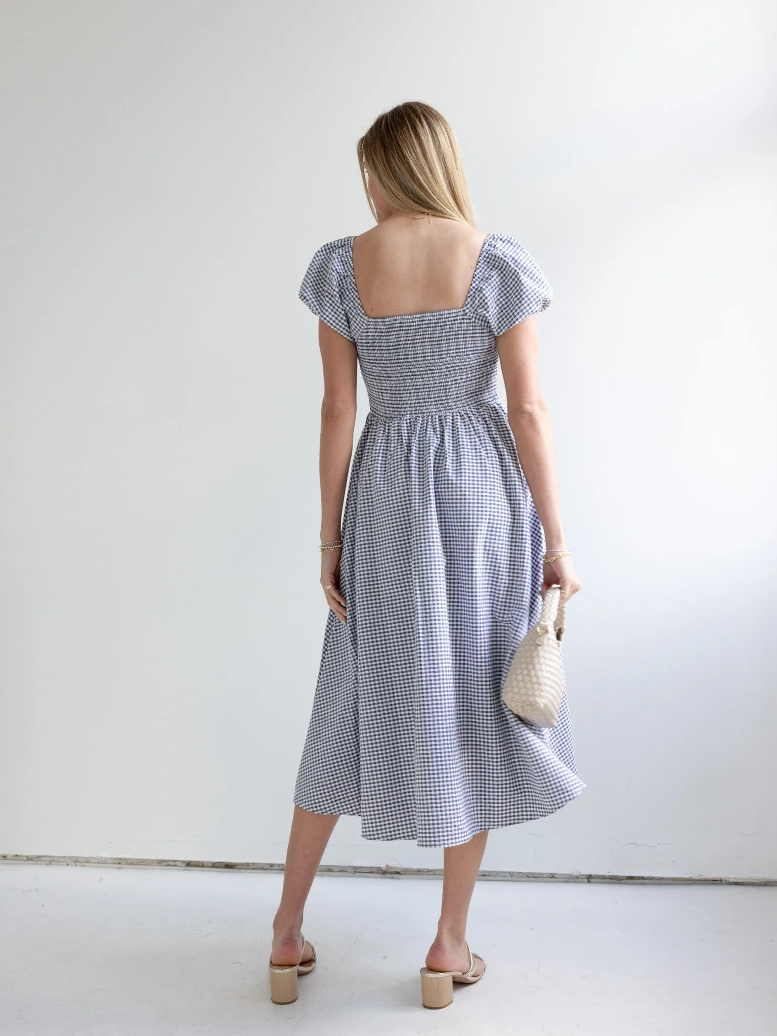 Gingham Sweetheart Dress subtle luxe
