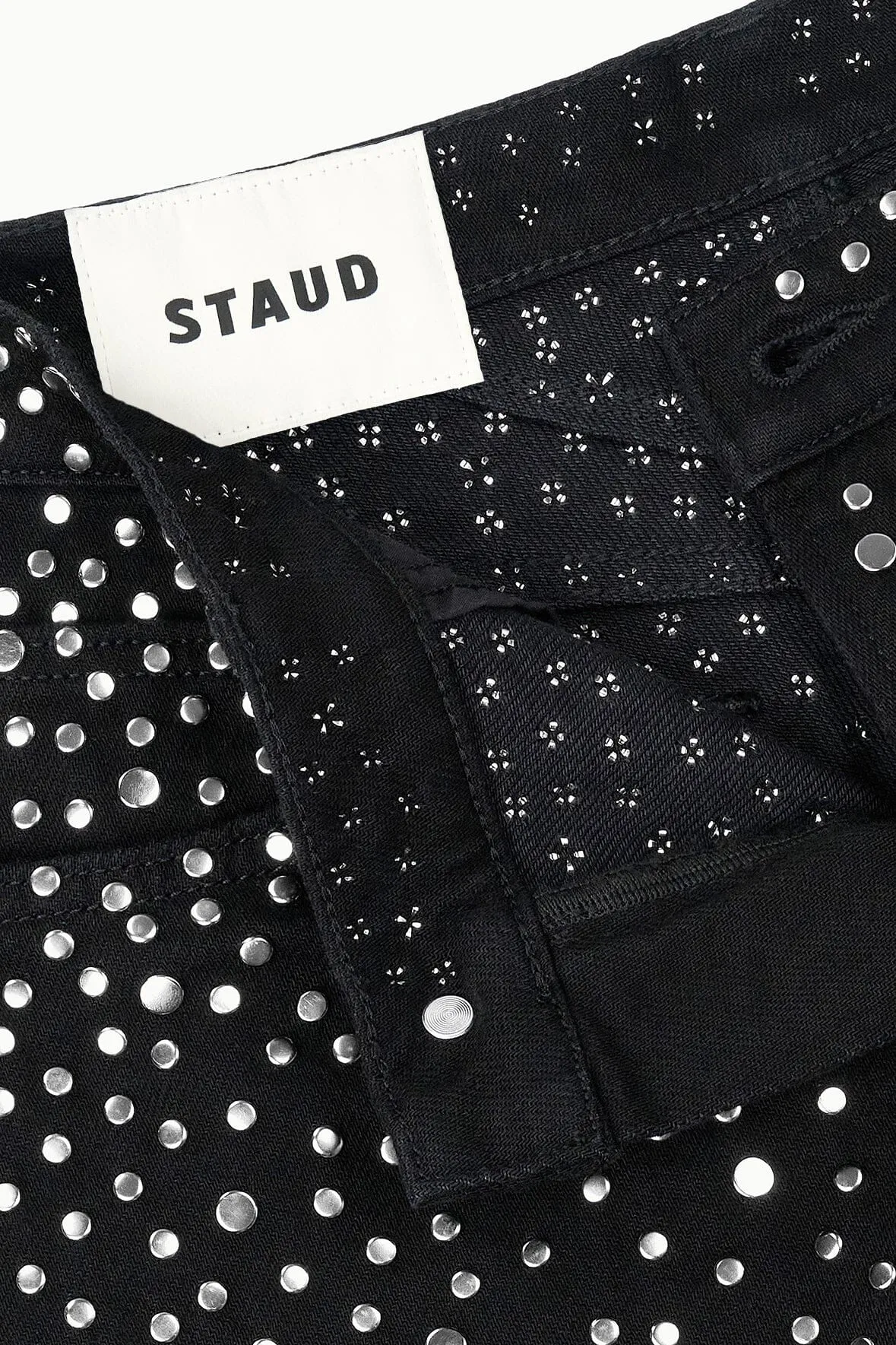GUS STUDDED RELAXED JEAN | BLACK street trend