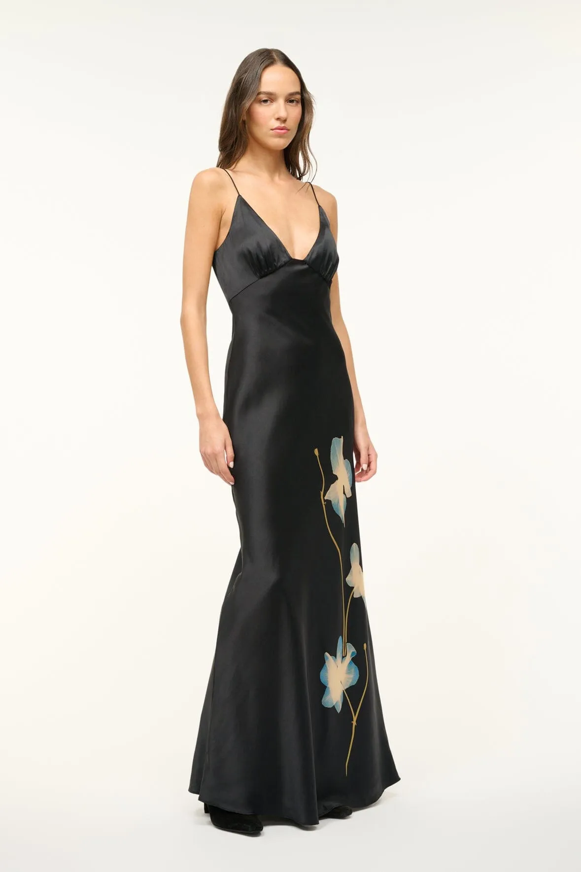 HANK SILK DRESS | BOTANICAL SHADOWS muted glam