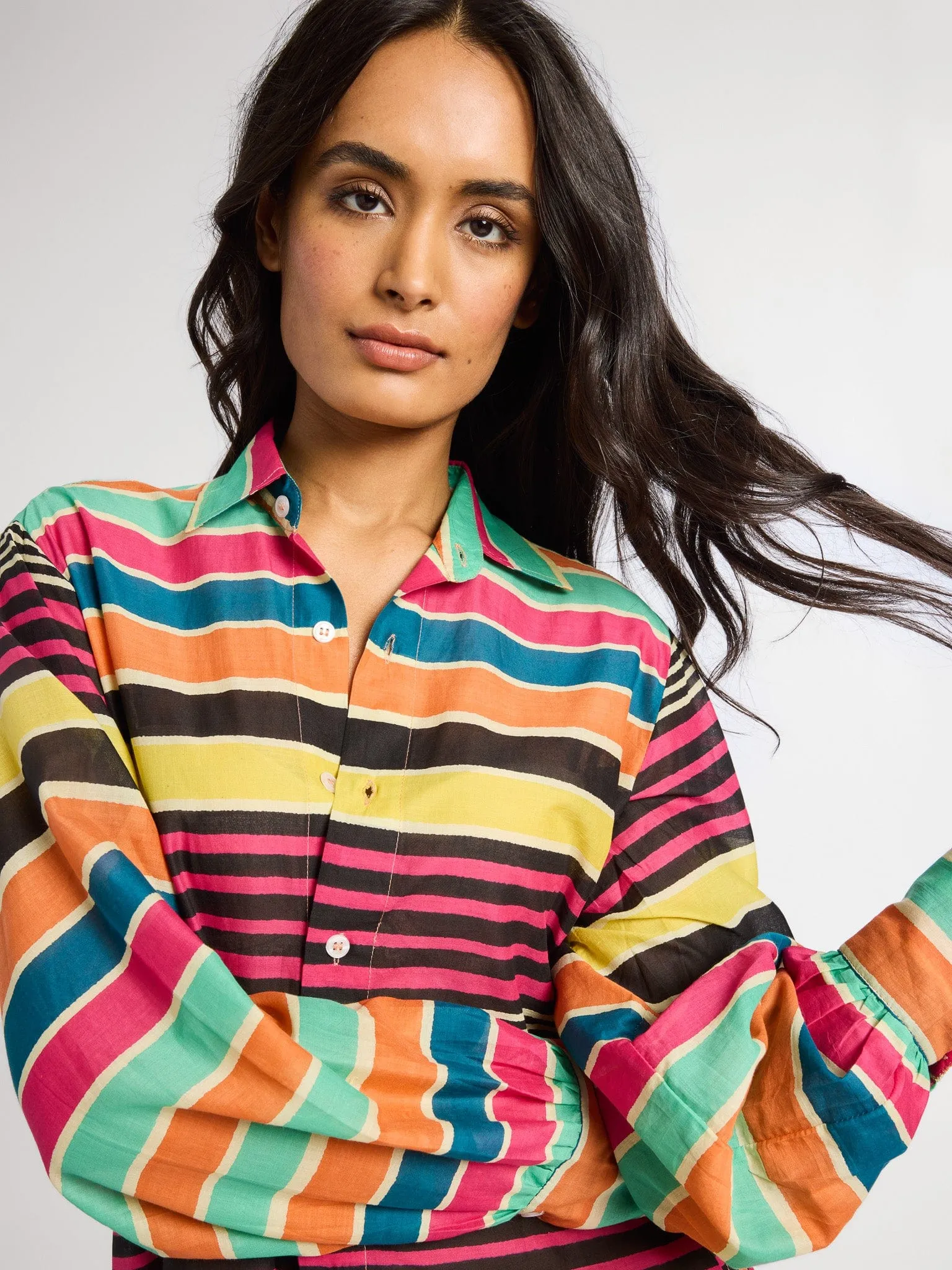 Holly Mini Dress in Ibiza Stripe casual days