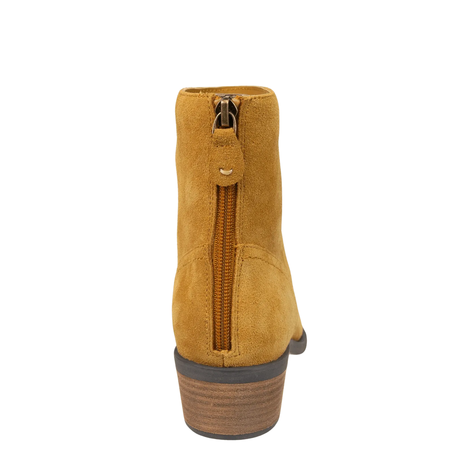 HOMESTEAD in CAMEL Heeled Ankle Boots Snug comfort