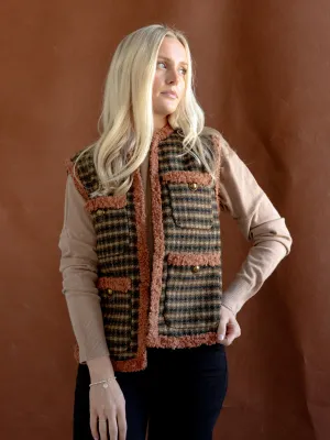 Houndstooth Pocket Vest night runner