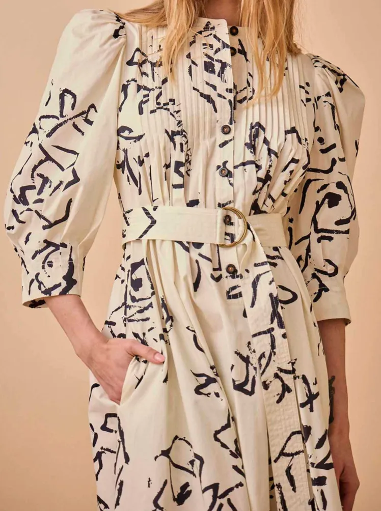 Hunter Bell Lyle Dress Onyx Amaryllis playful chic