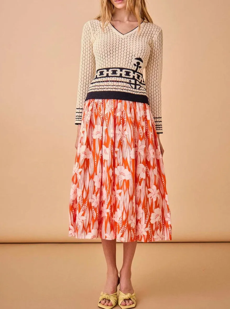 Hunter Bell Skylar Sweater Anchor Muted Ease
