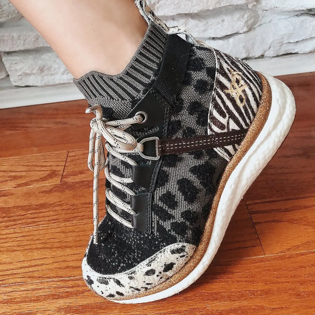 HYBRID in ANIMAL PRINT High Top Sneakers smart design