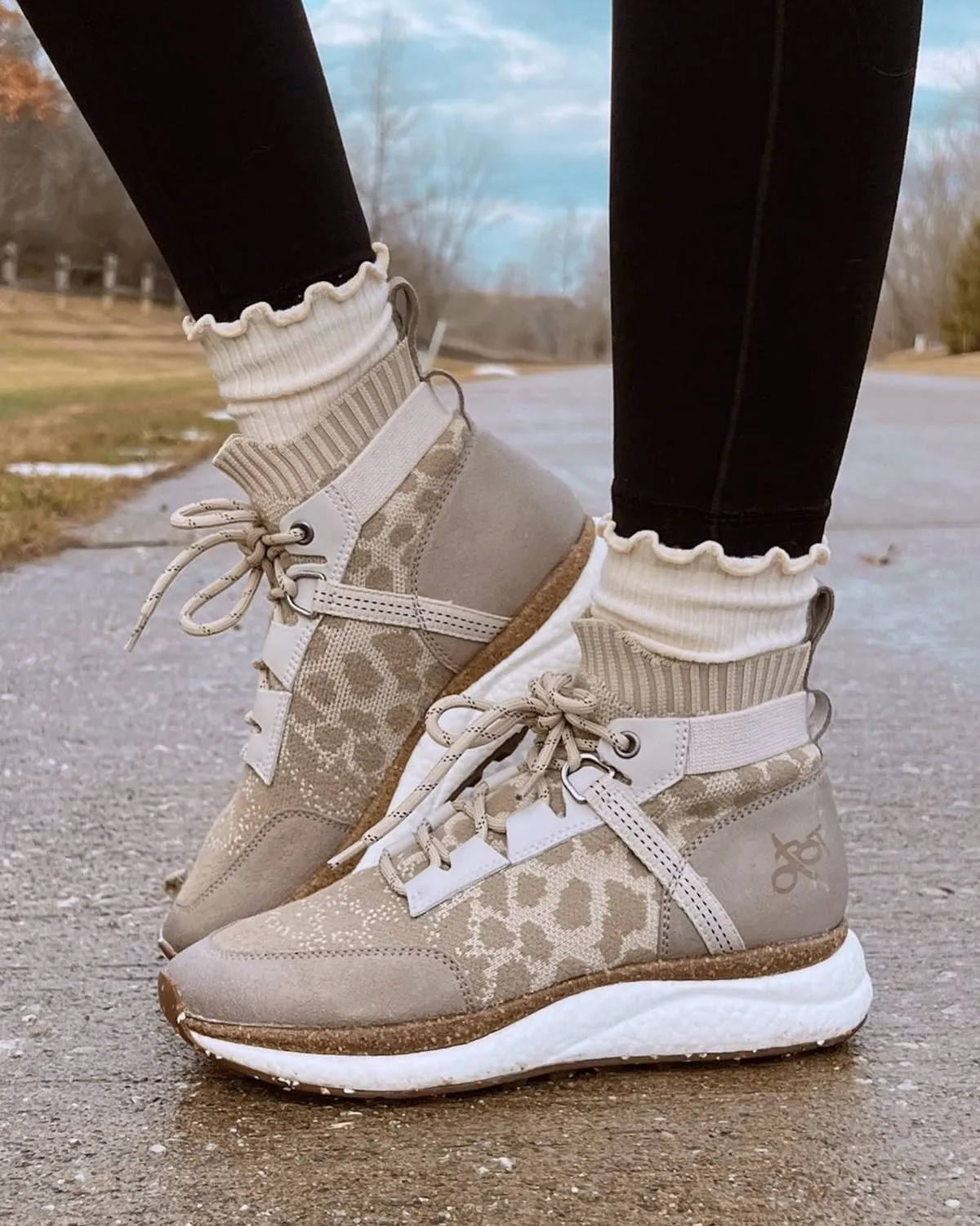 HYBRID in KHAKI High Top Sneakers steady wear