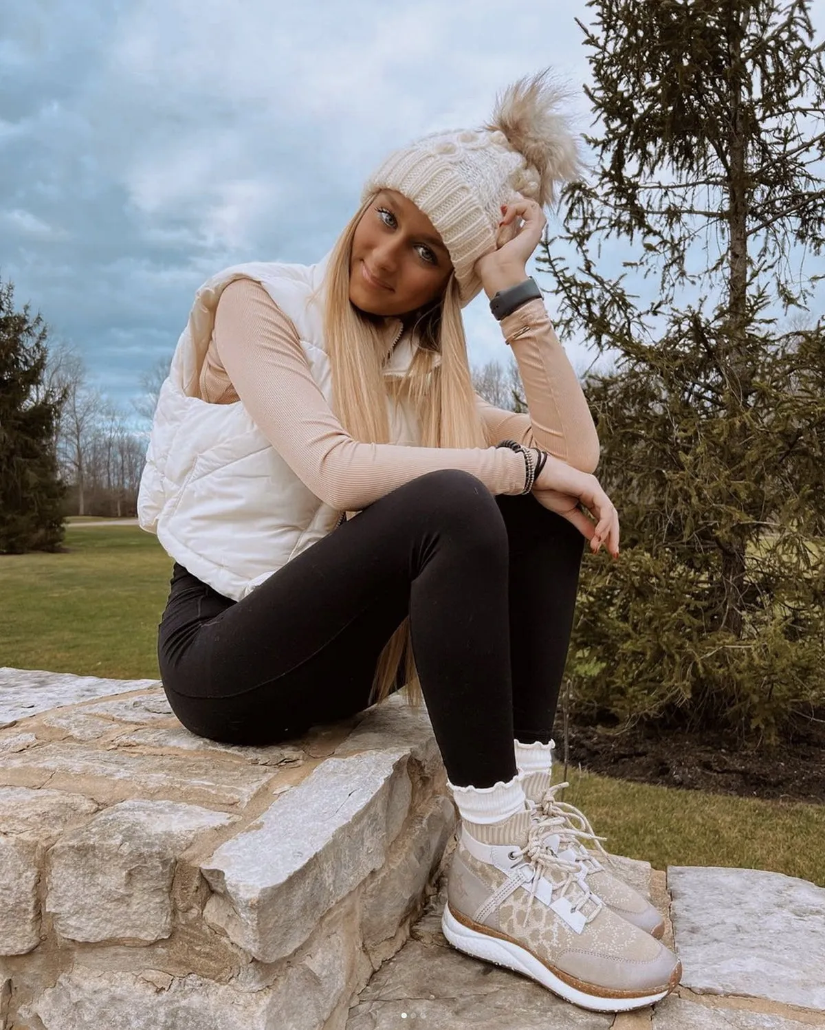 HYBRID in KHAKI High Top Sneakers stain proof