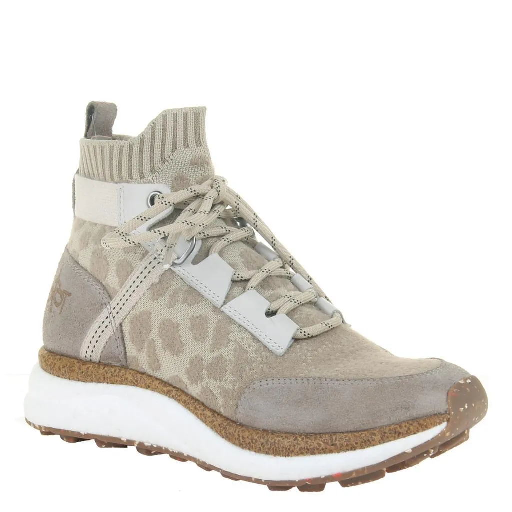 HYBRID in KHAKI High Top Sneakers unique style