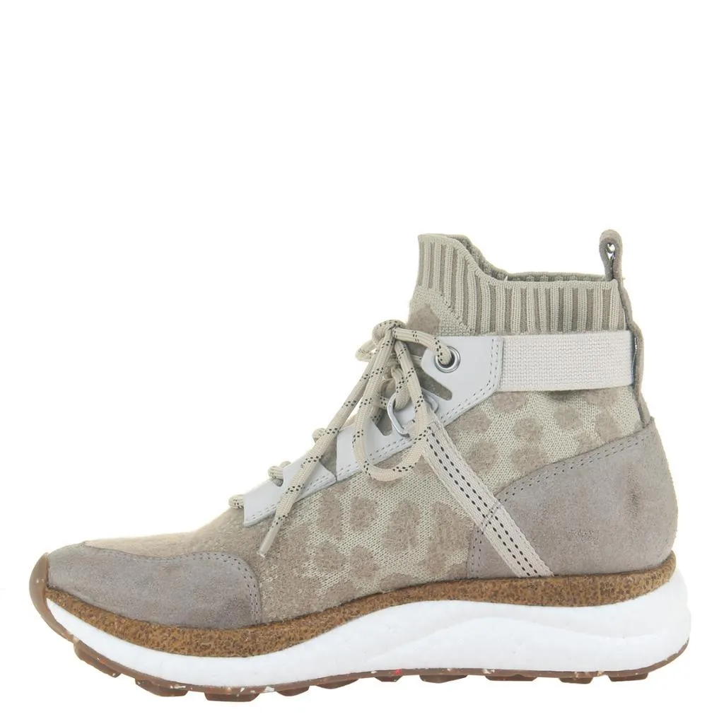 HYBRID in KHAKI High Top Sneakers elastic support