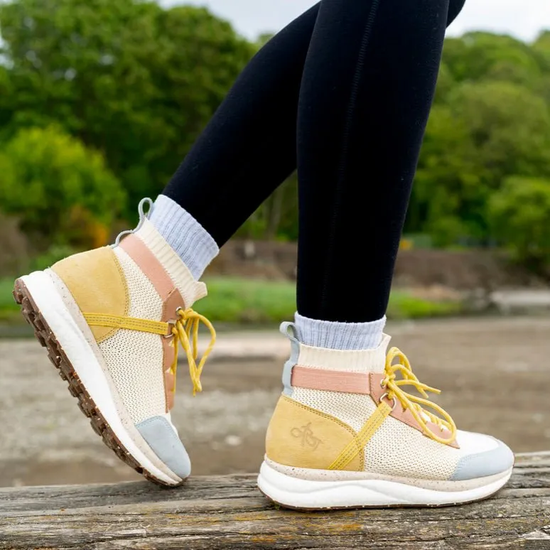 HYBRID in SKY BLUE High Top Sneakers night running