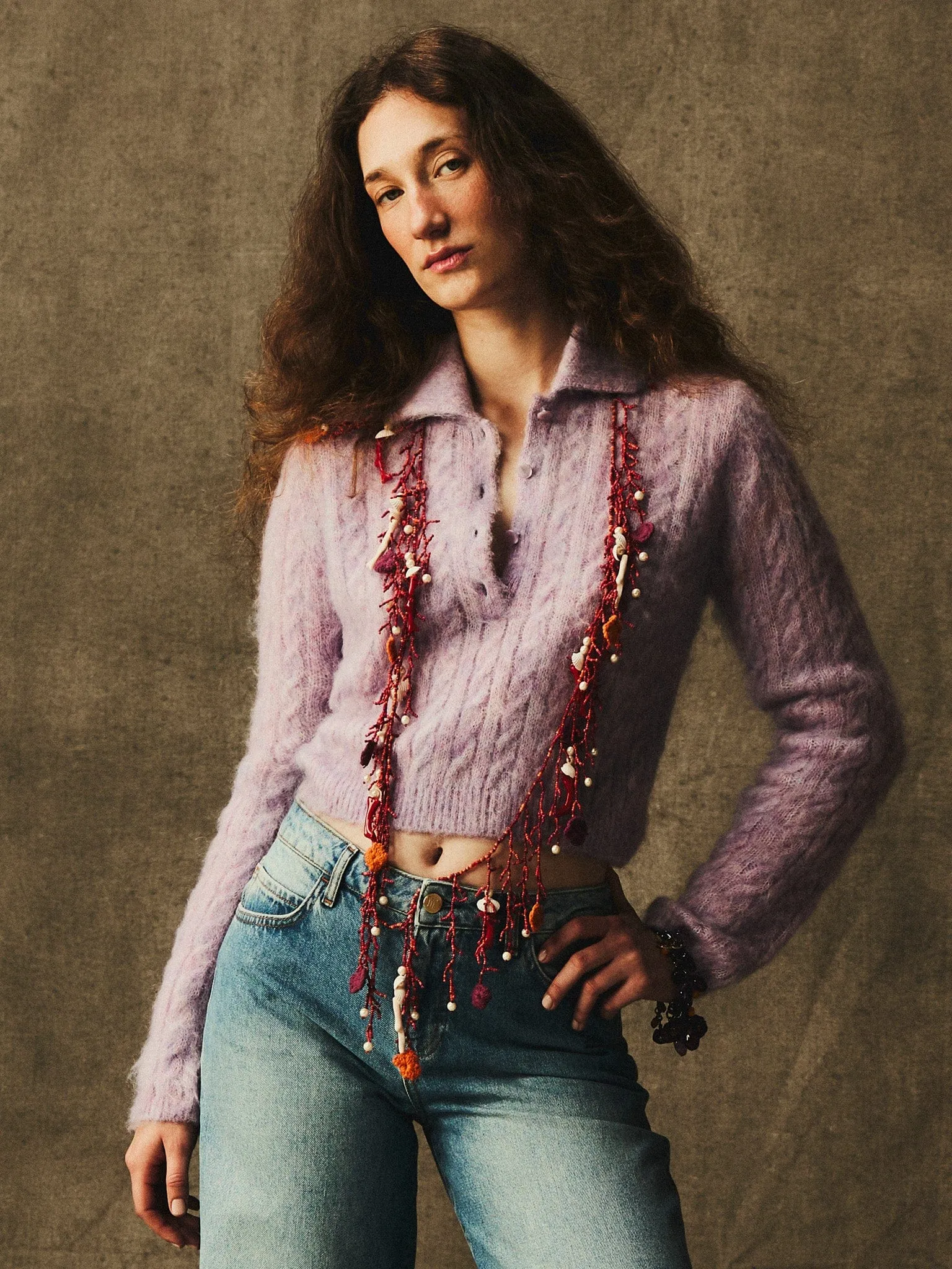 Ingrid Henley in Lilac Casual Vibe