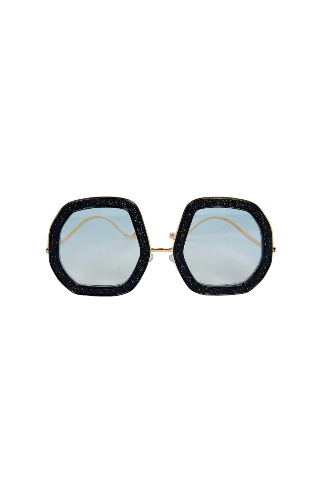 Iris Sunnies - Black Glitter shade mood