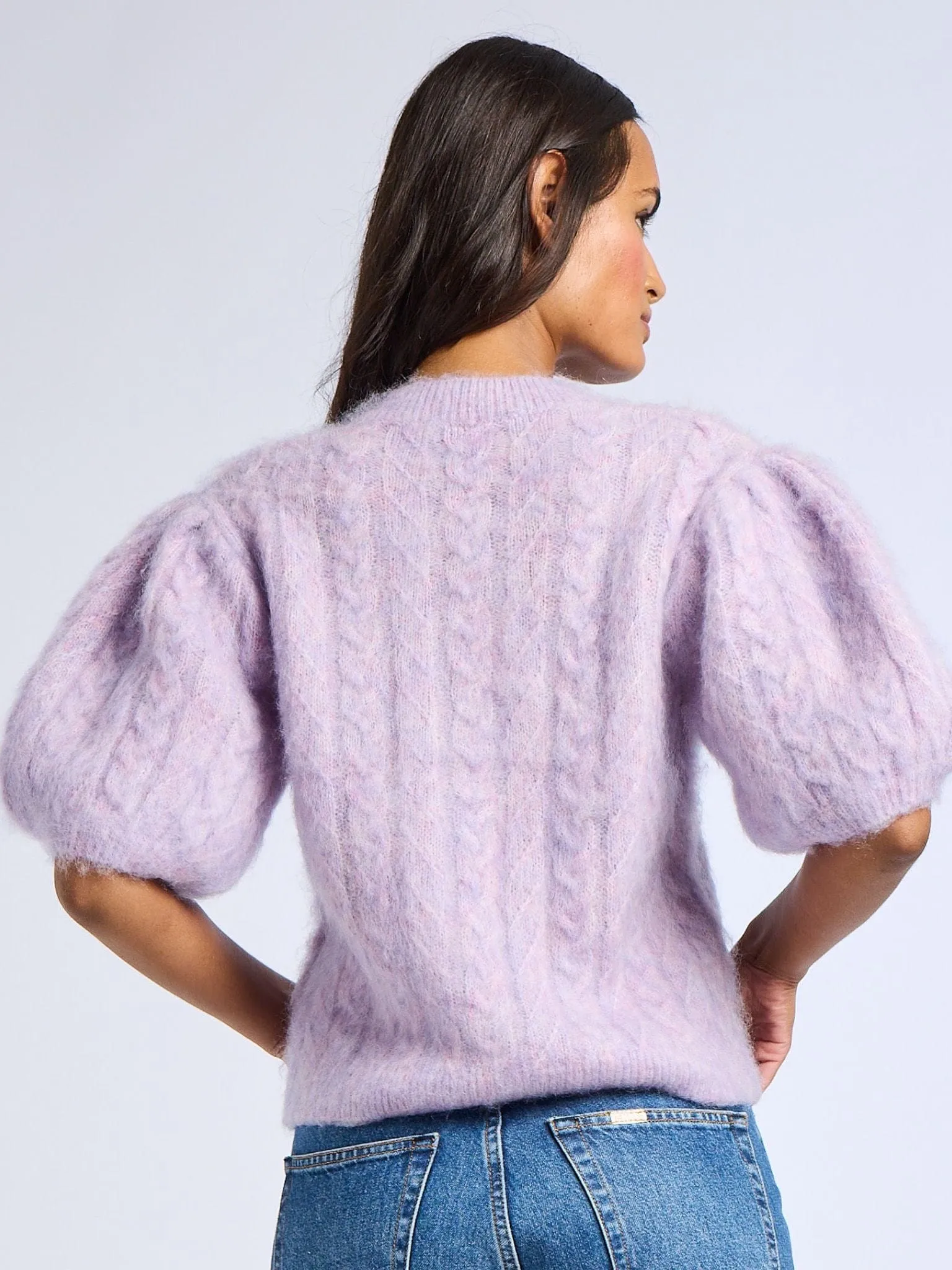 Isa Cardigan in Lilac Fresh Feel