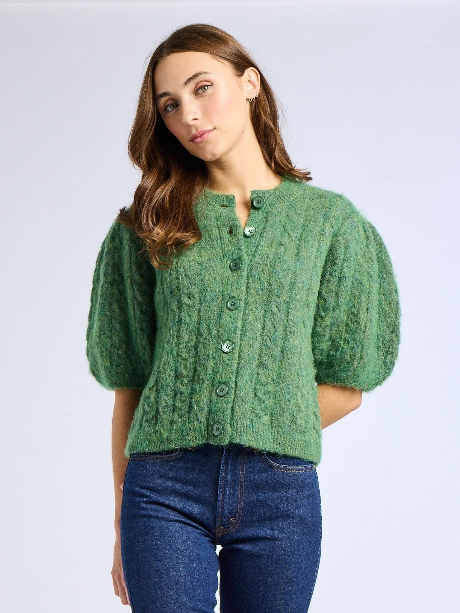 Isa Cardigan in Pine Weekend Chill
