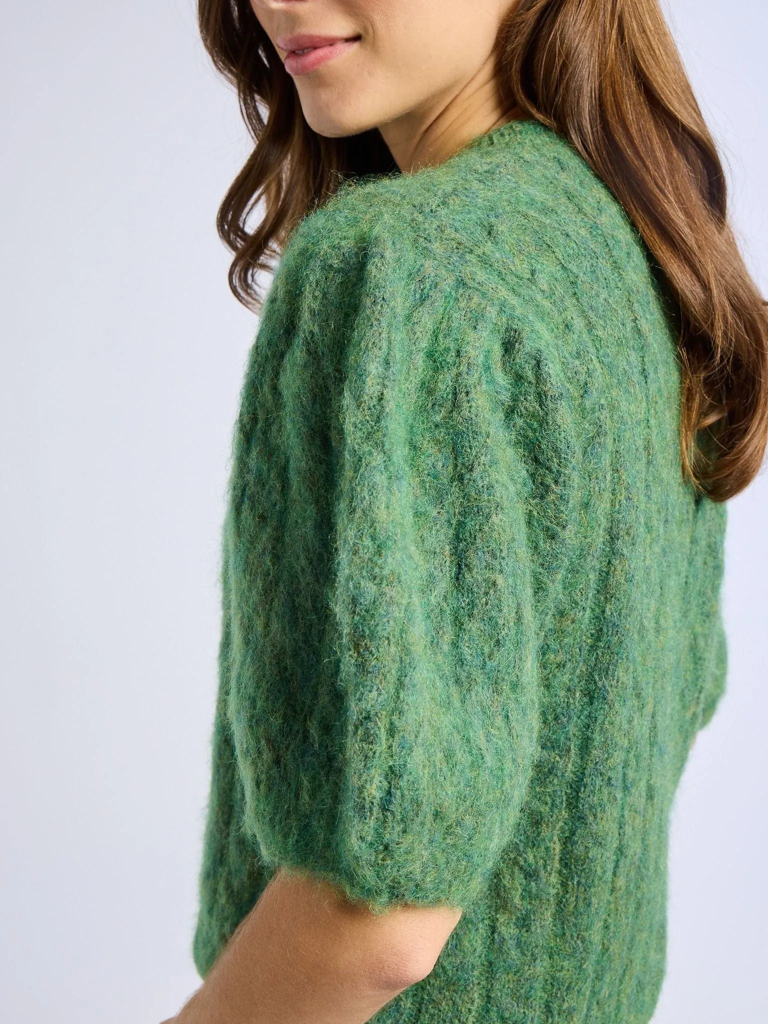 Isa Cardigan in Pine Timeless Mood