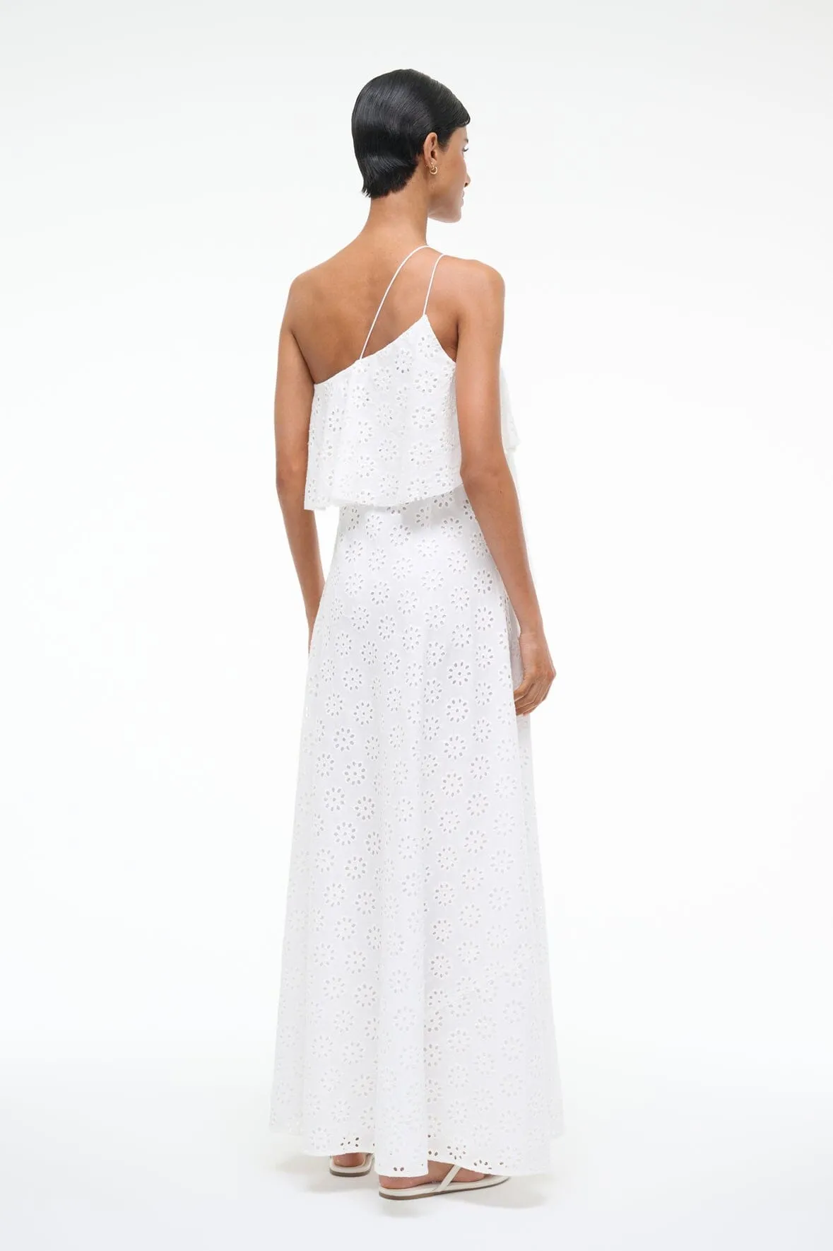 ISA DRESS | WHITE EYELET skin glow