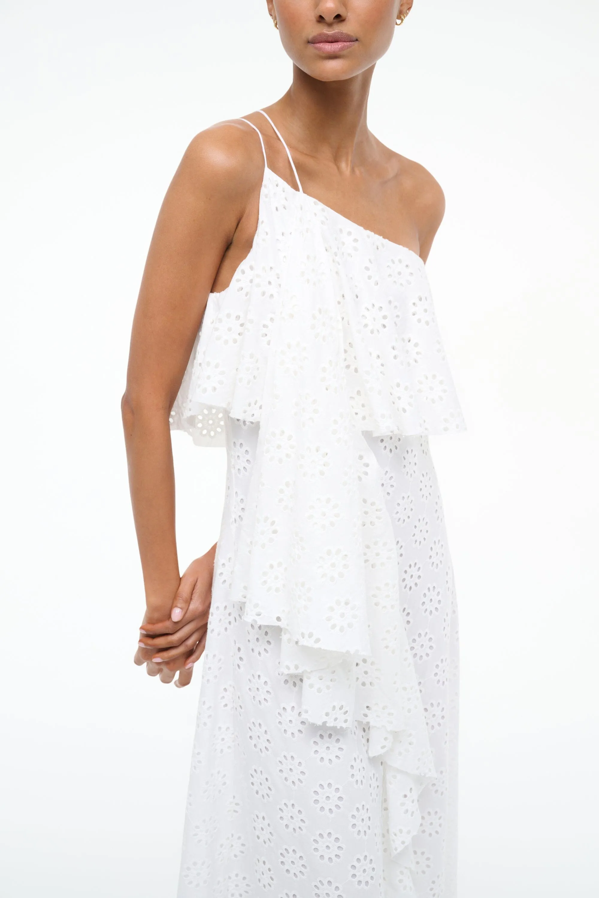 ISA DRESS | WHITE EYELET retro vibe