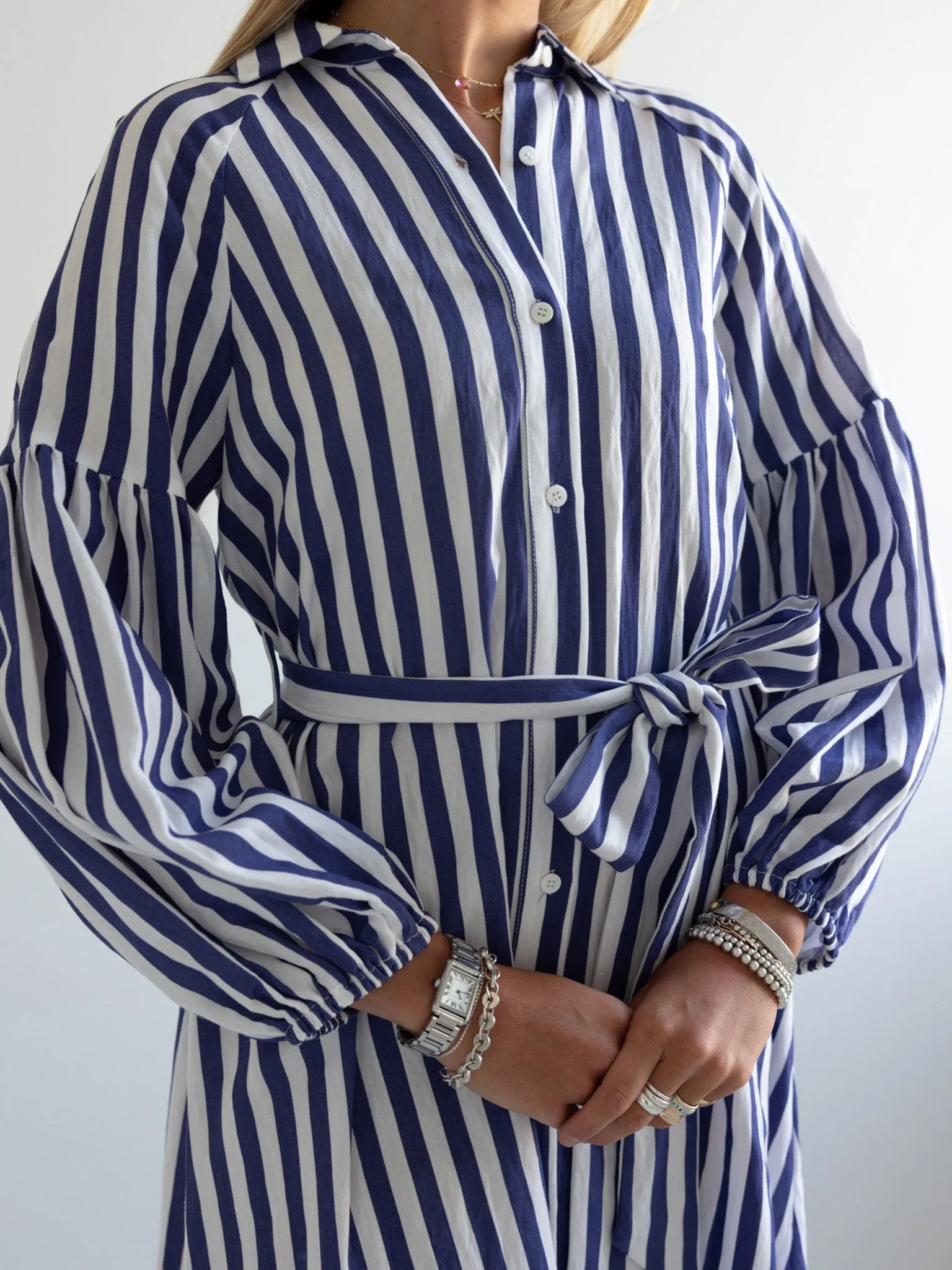 Ischia Navy Stripe Dress urban style