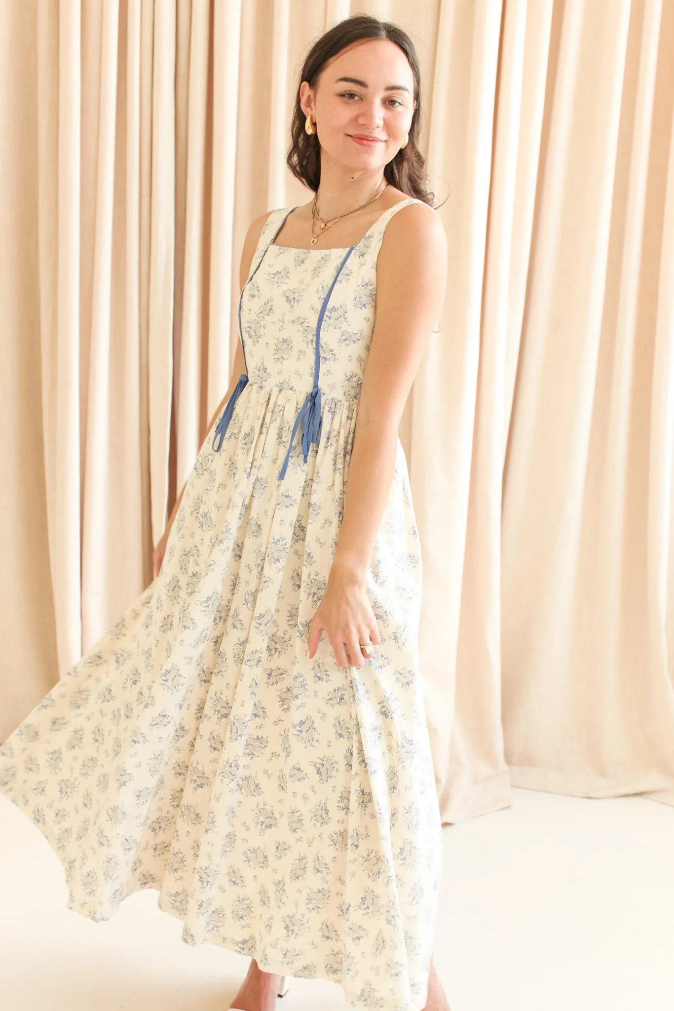 Isla Floral Tank Dress soft harmony