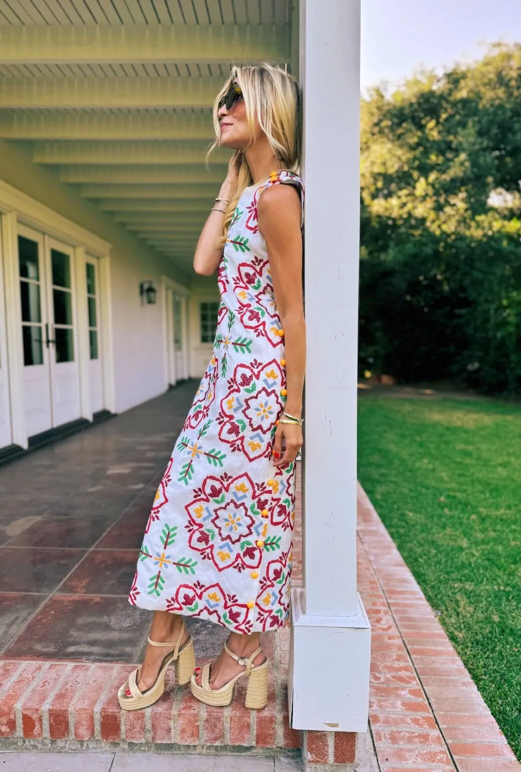 Jackie Dress Tea Length - Cross Stitch sun ready