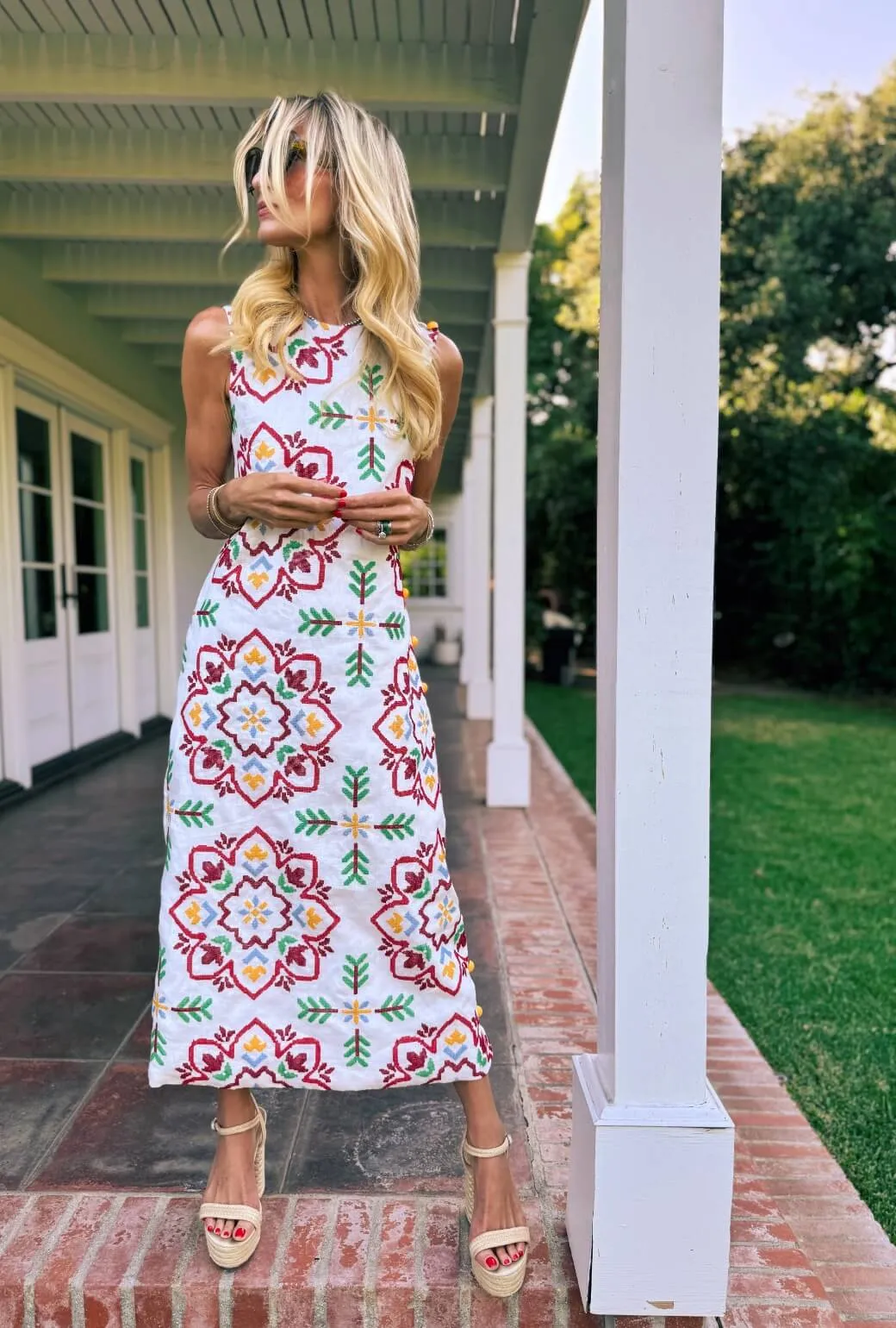 Jackie Dress Tea Length - Cross Stitch polished edge