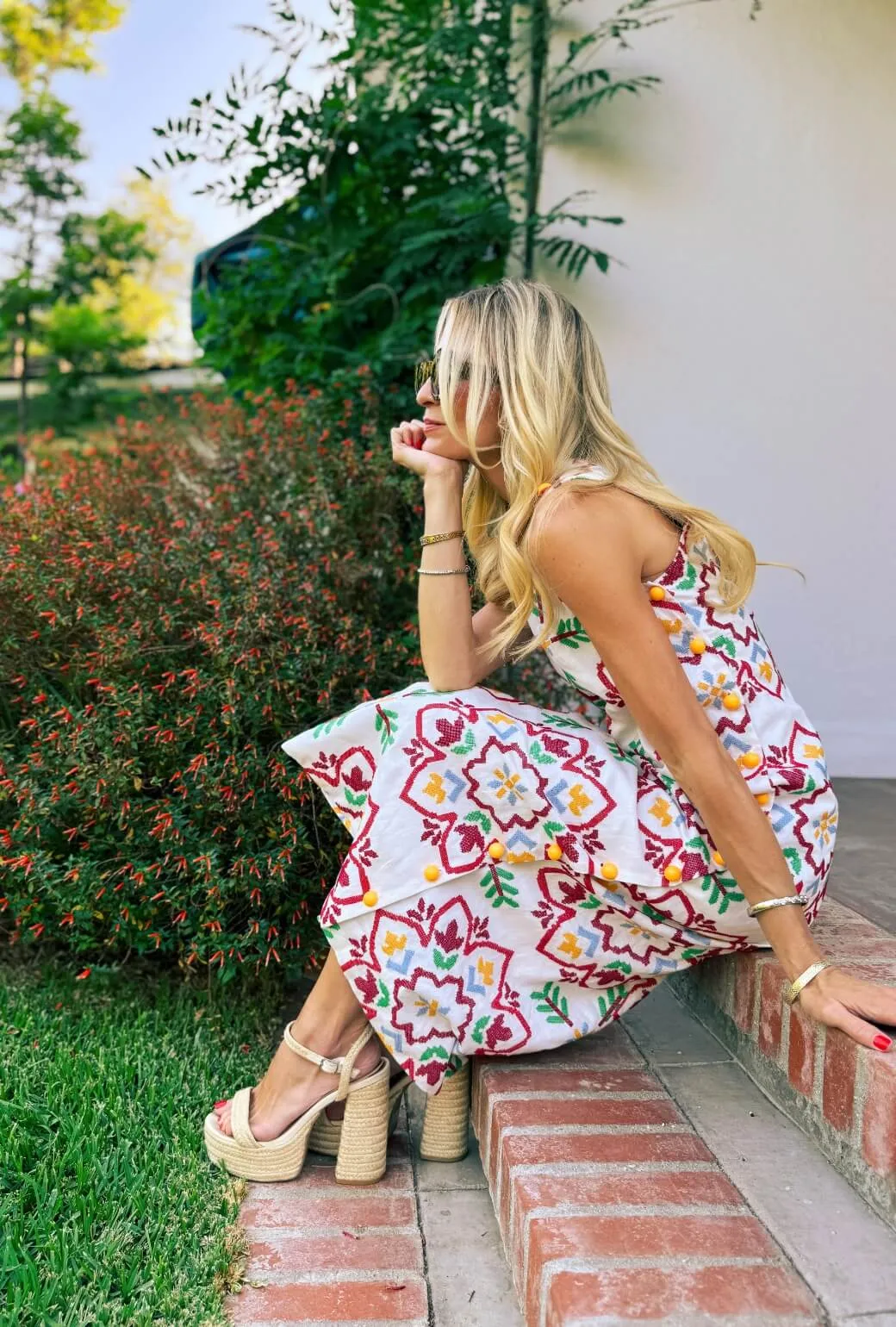 Jackie Dress Tea Length - Cross Stitch trendy wear
