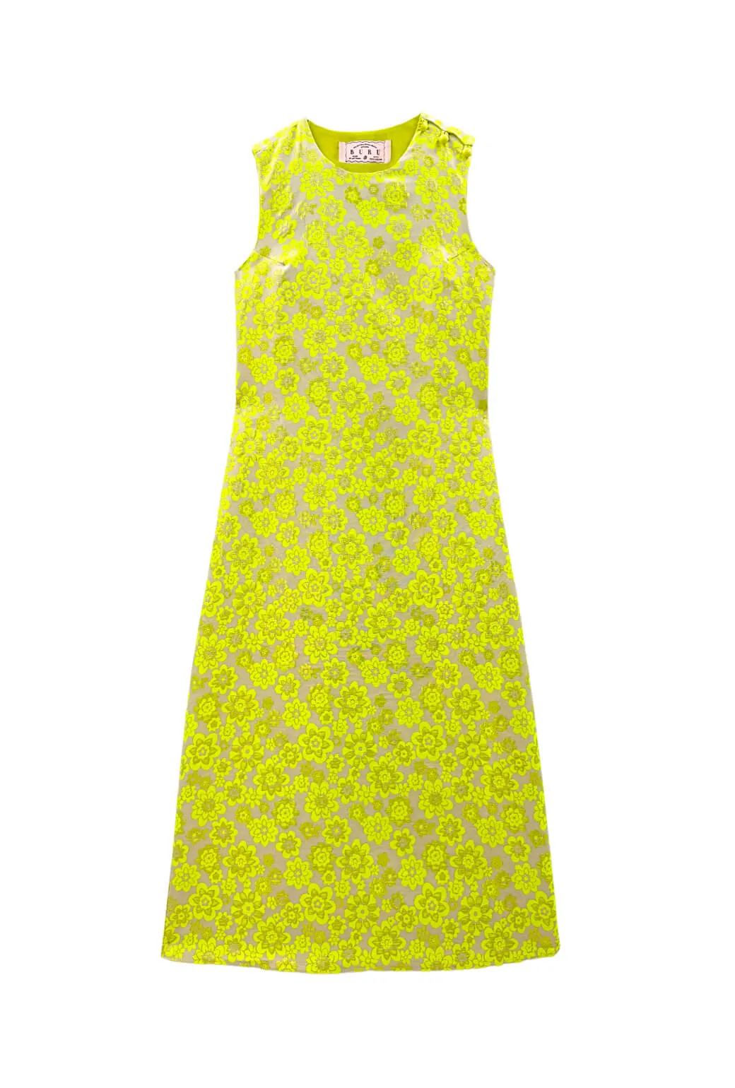 Jackie Dress Tea Length - Lemon Brightline breezy outfit