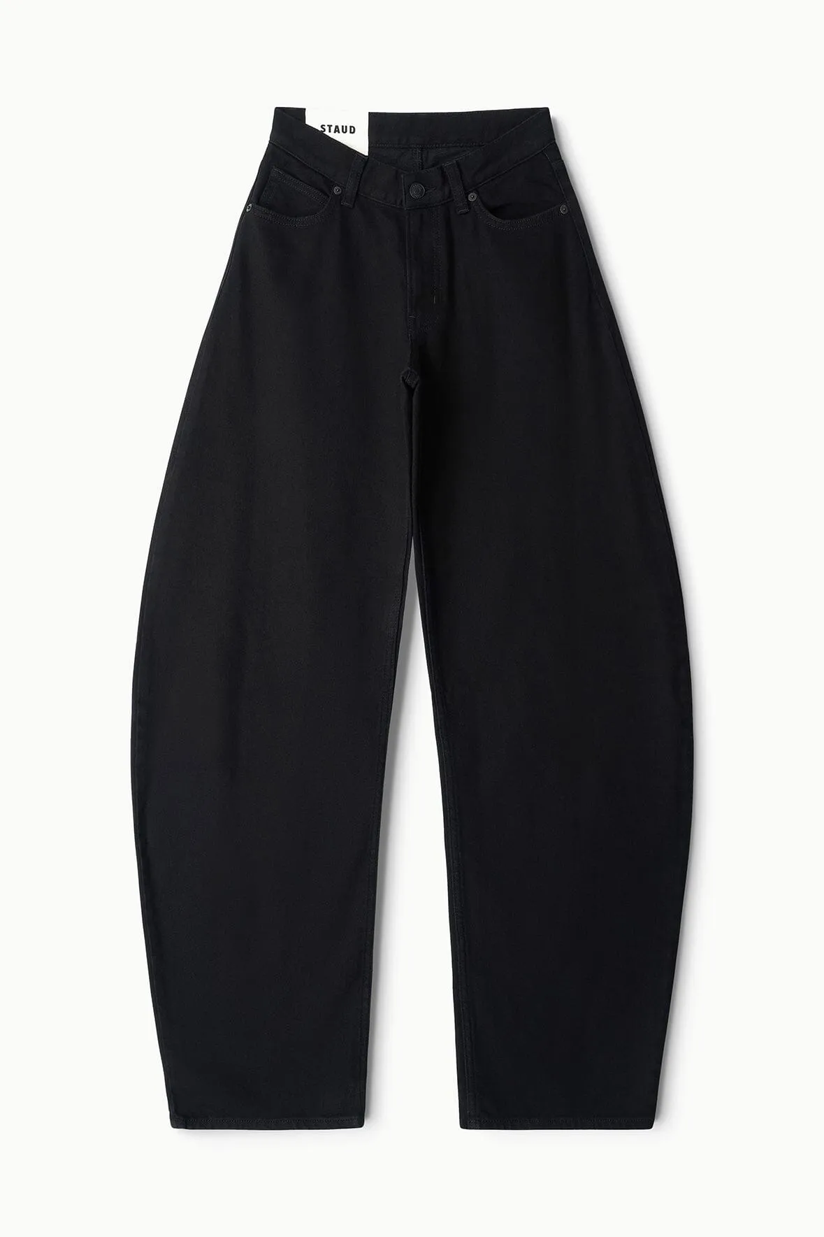 JACKSON STUDDED BARREL JEAN | BLACK classical durable