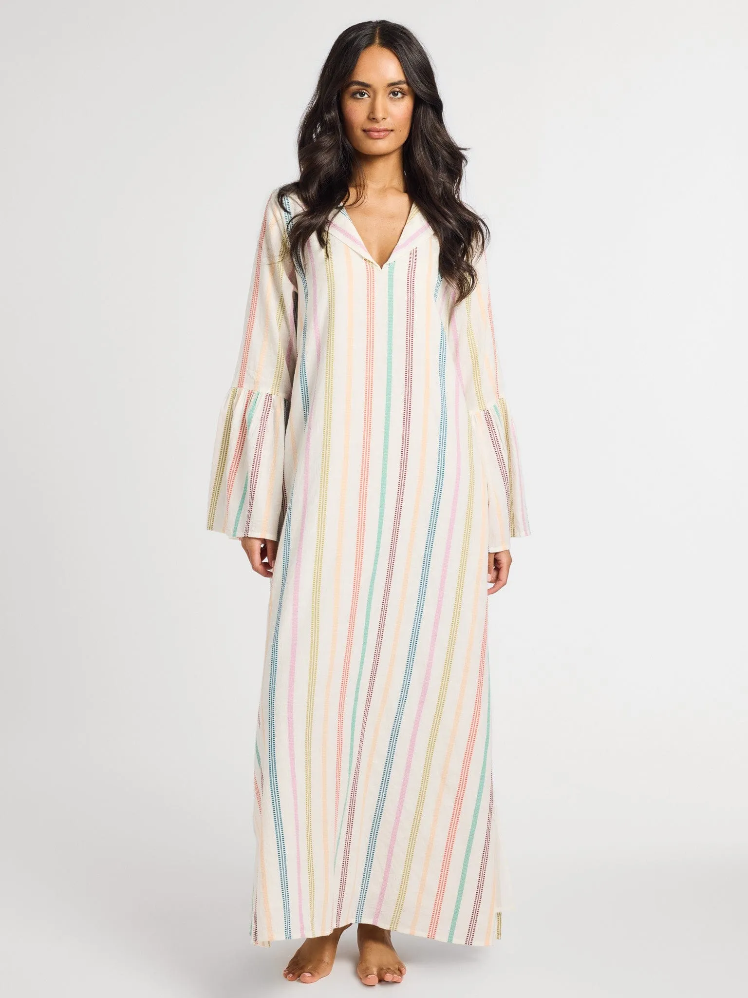 Jacqueline Dress in Mallorca Stripe fresh tone
