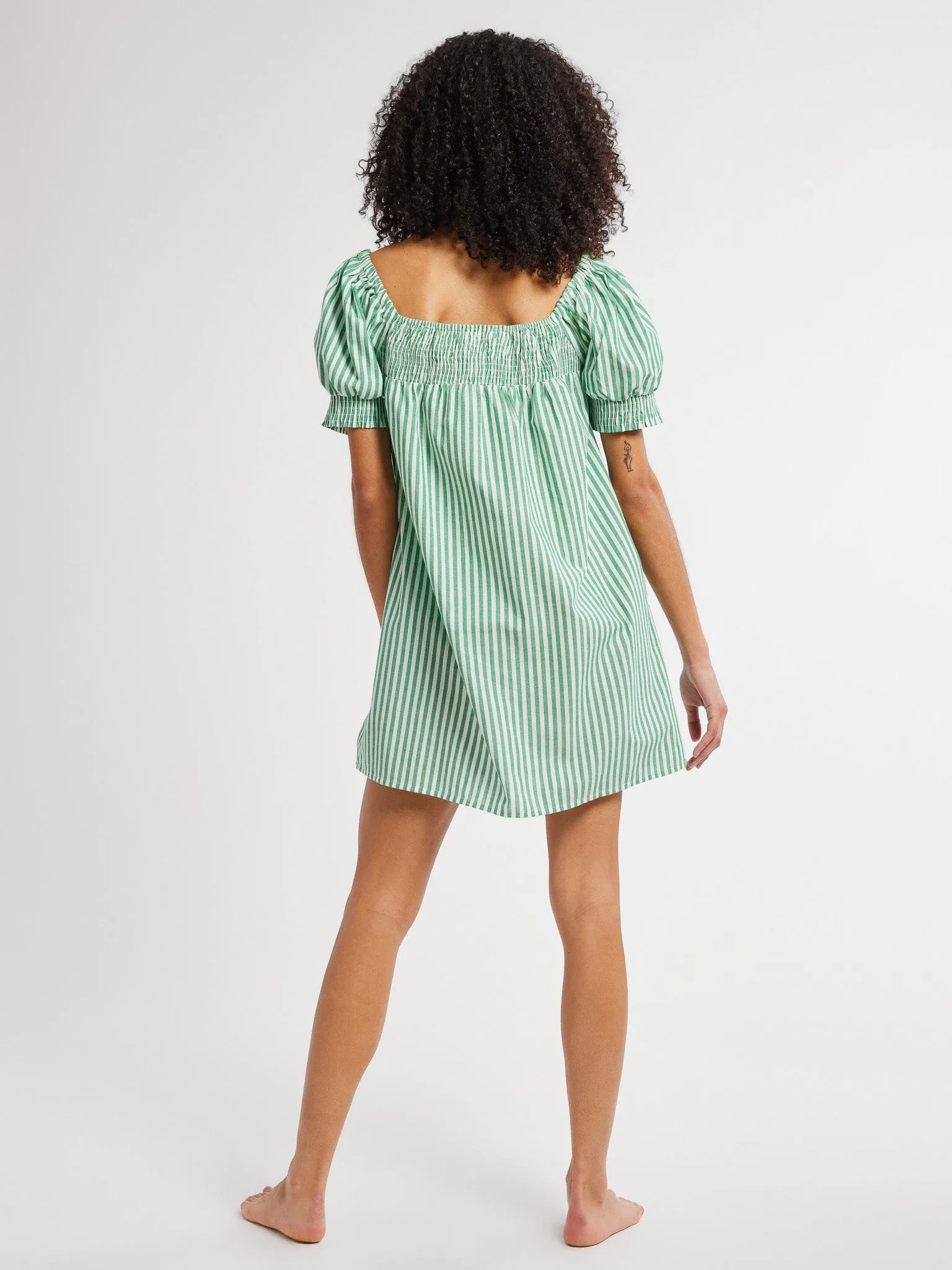 Jane Dress in Kelly Stripe youthful vibe