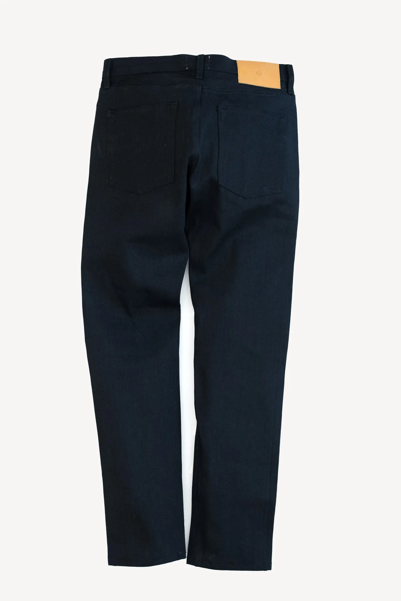 Japanese Jet Black | Slim Straight Selvedge Denim simple neat