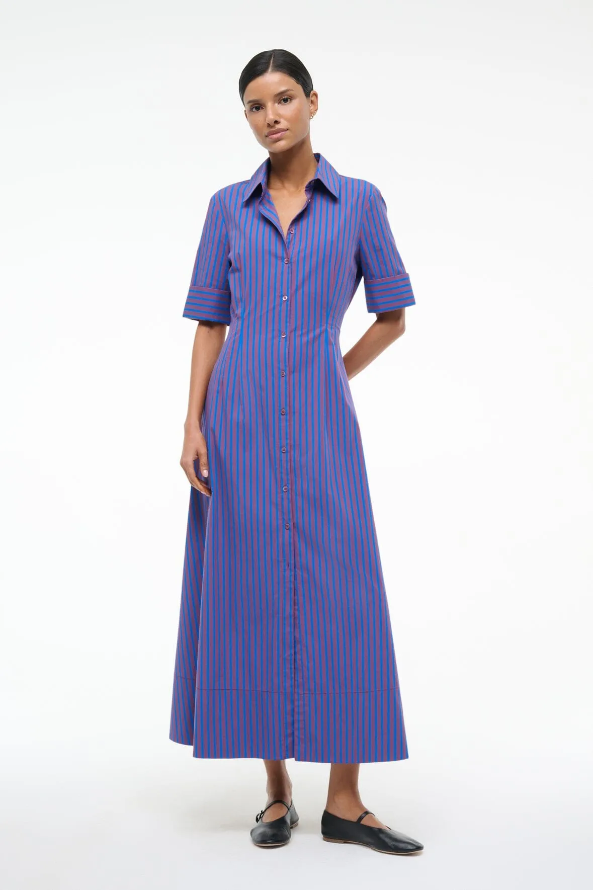 JOAN DRESS | ATLAS STRIPE airy glam