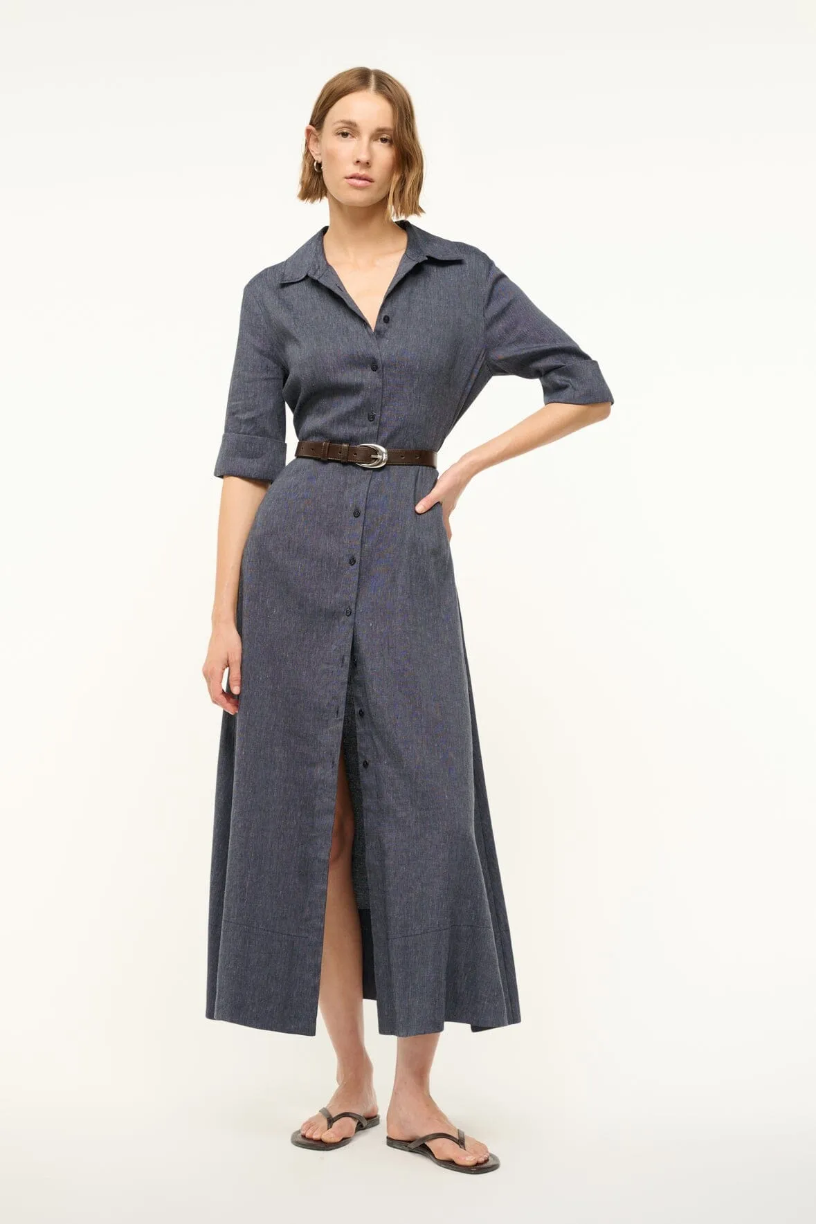 JOAN LINEN DRESS | CHAMBRAY modern muse