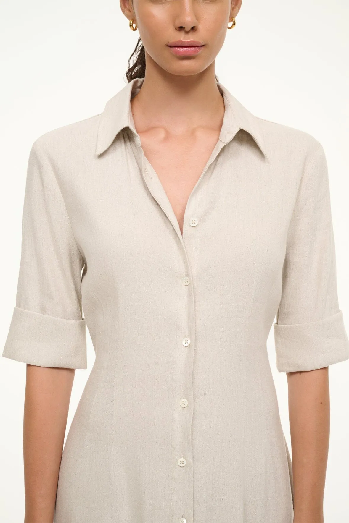 JOAN LINEN DRESS | NATURAL light layer