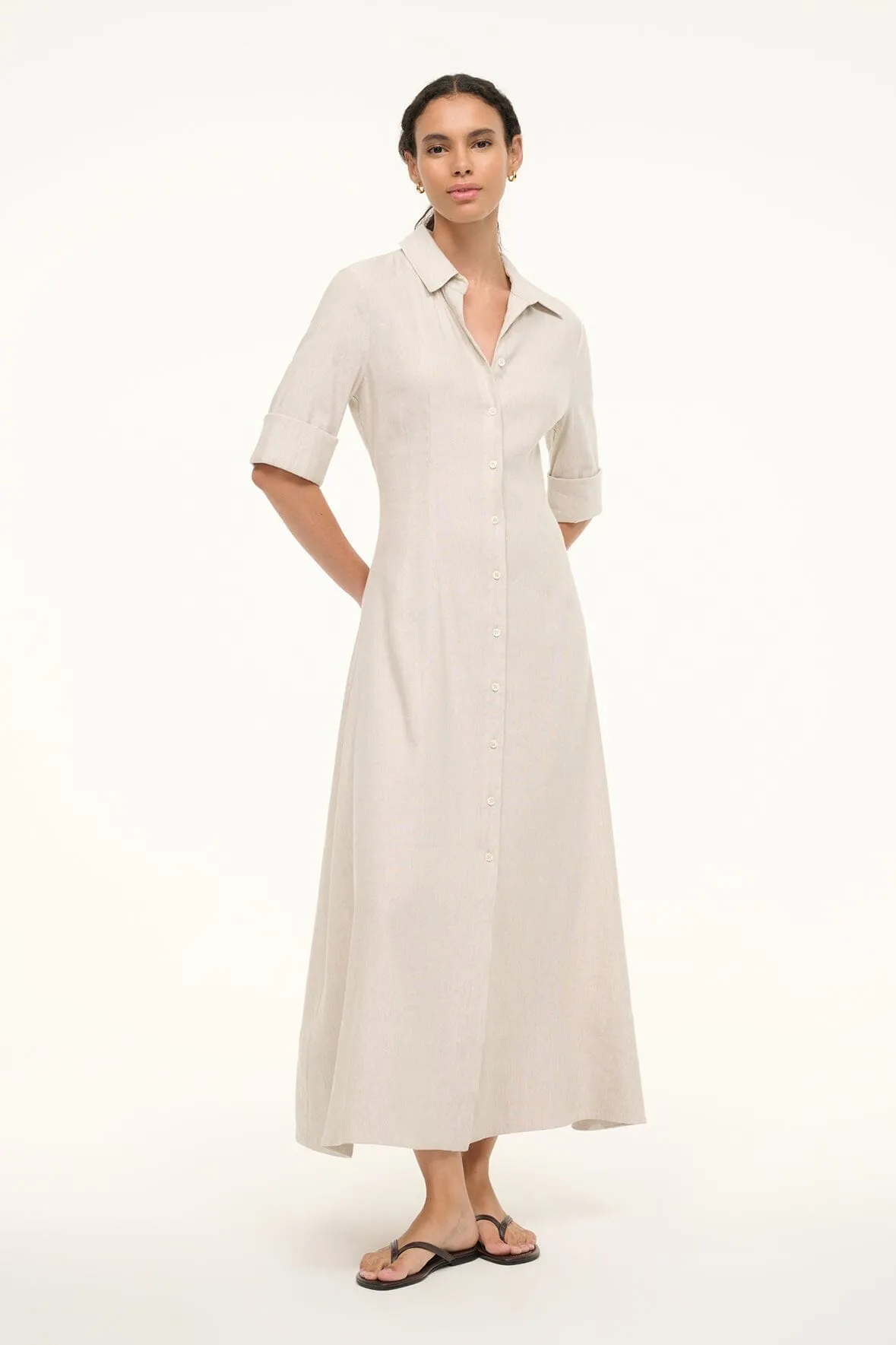 JOAN LINEN DRESS | NATURAL relaxed wear