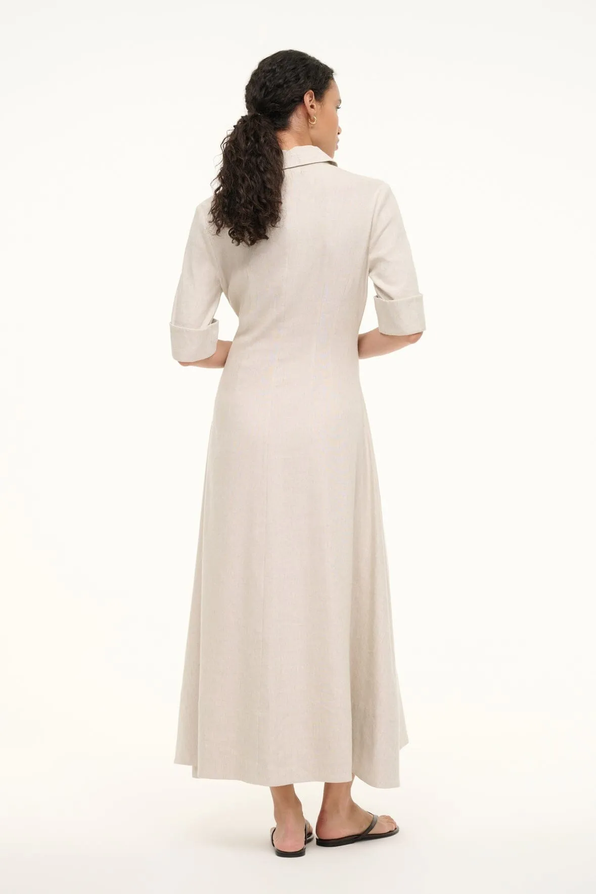 JOAN LINEN DRESS | NATURAL soft glam