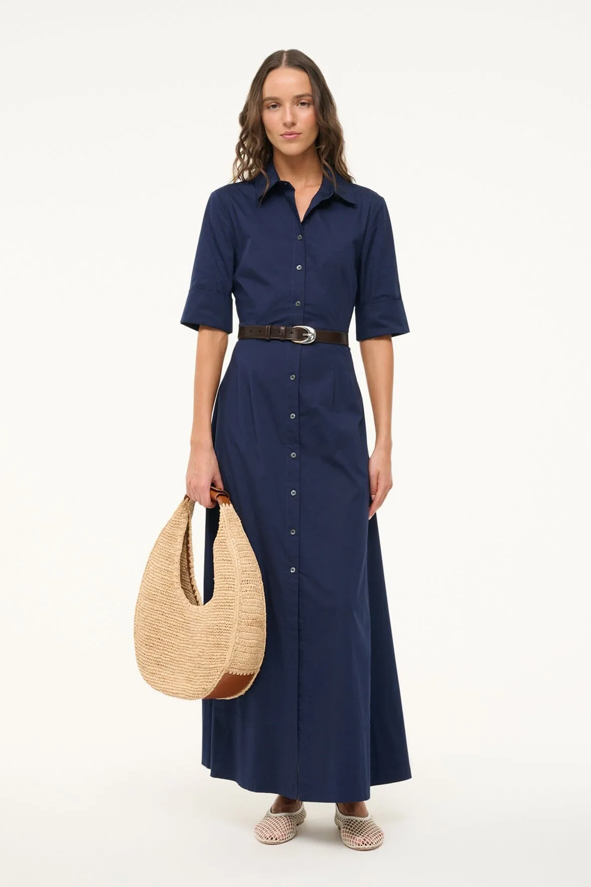 JOAN MAXI DRESS | NAVY simple look