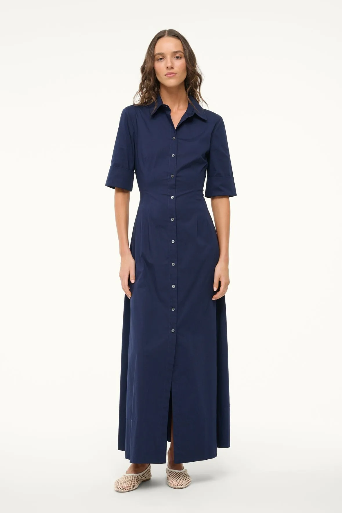 JOAN MAXI DRESS | NAVY feminine glow
