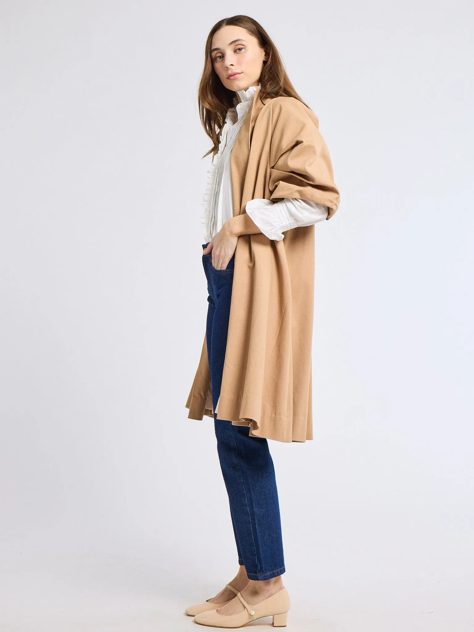 Josephine Coat in Almond serene hour
