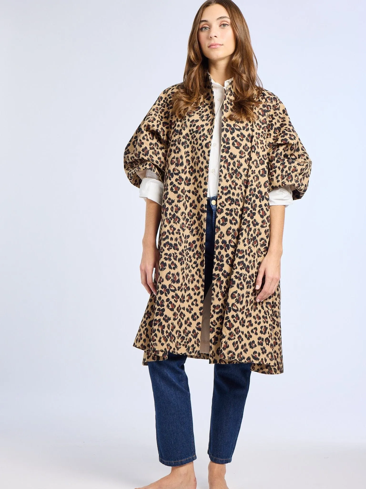 Josephine Coat in Cheetah fog walker