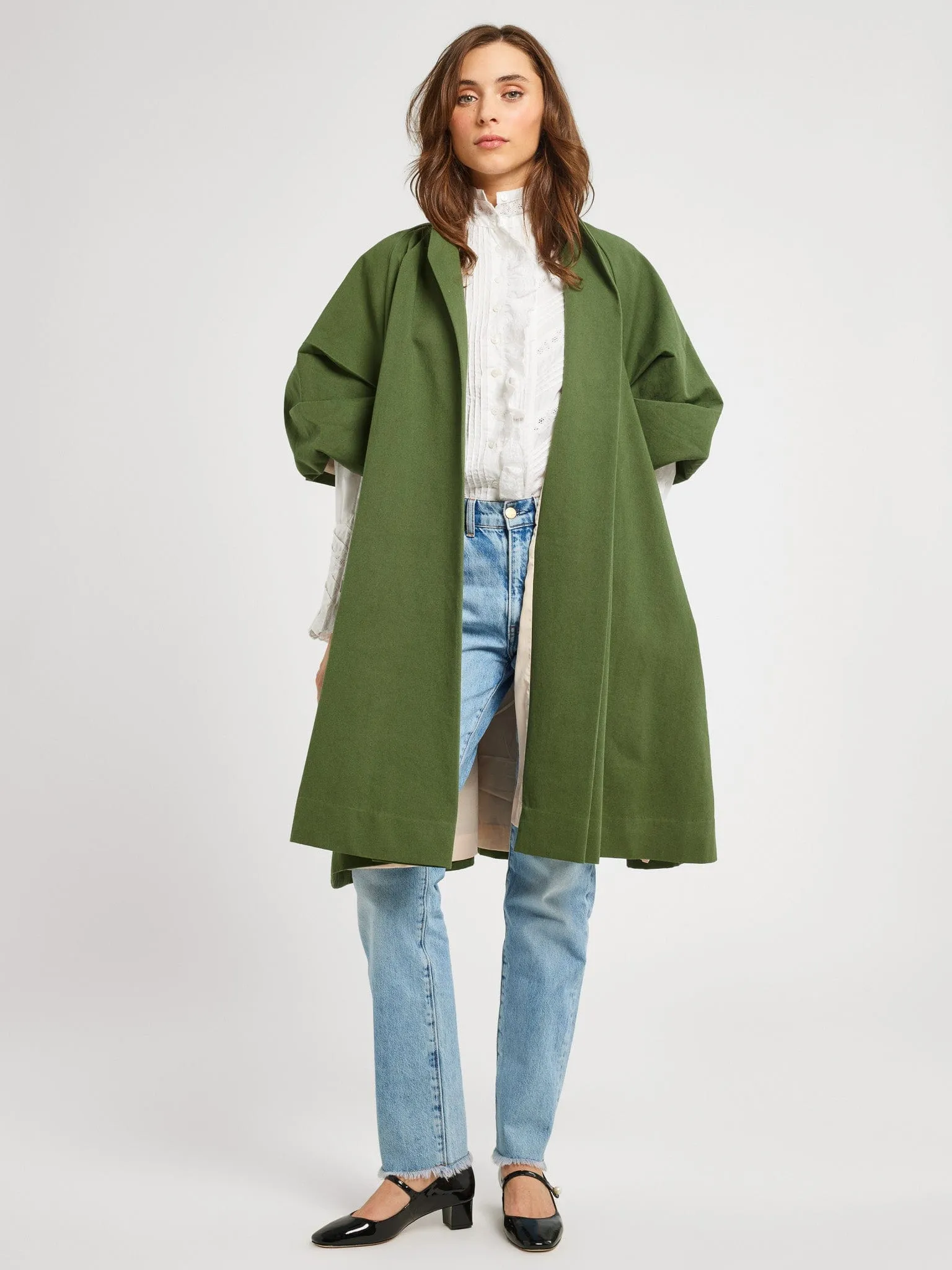 Josephine Coat in Olive dream coat