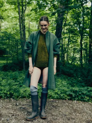 Josephine Coat in Olive crowd free
