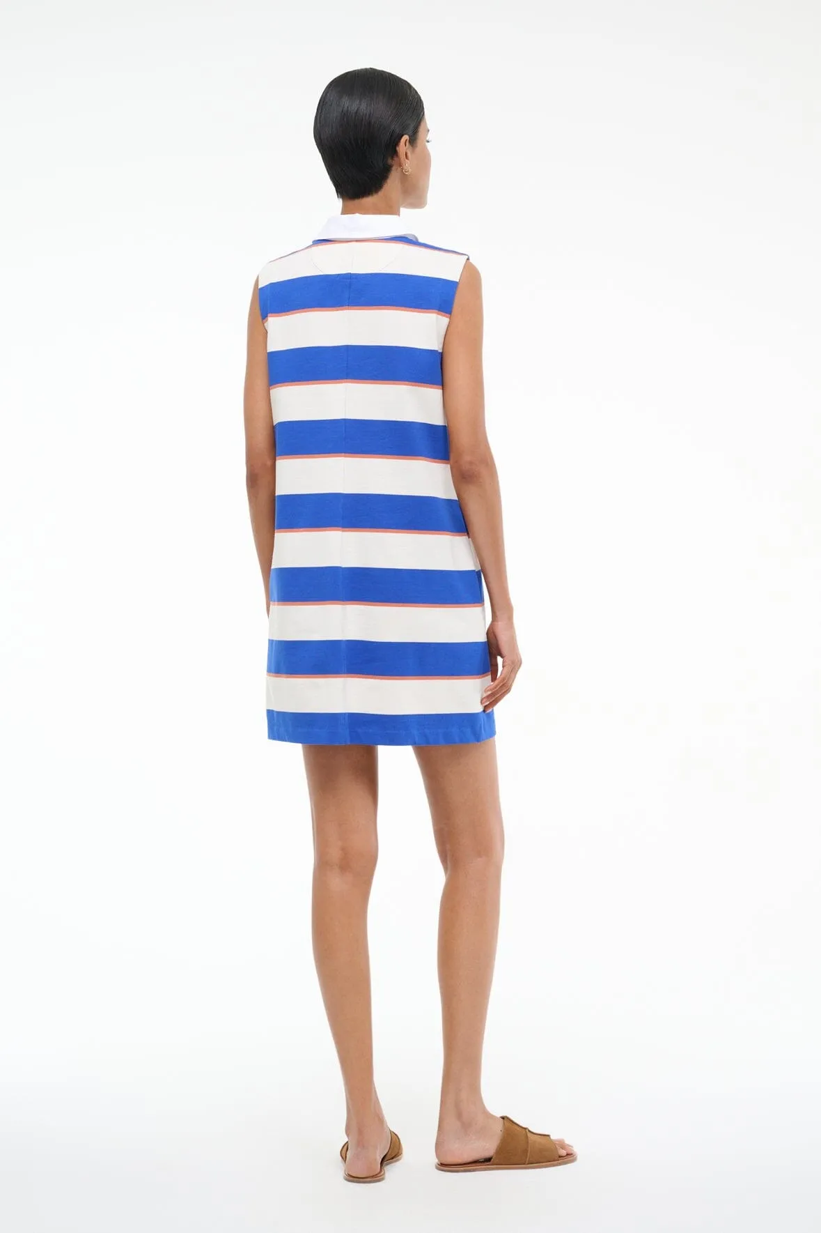 JULIUS MINI DRESS | YACHT RUGBY STRIPE polished edge