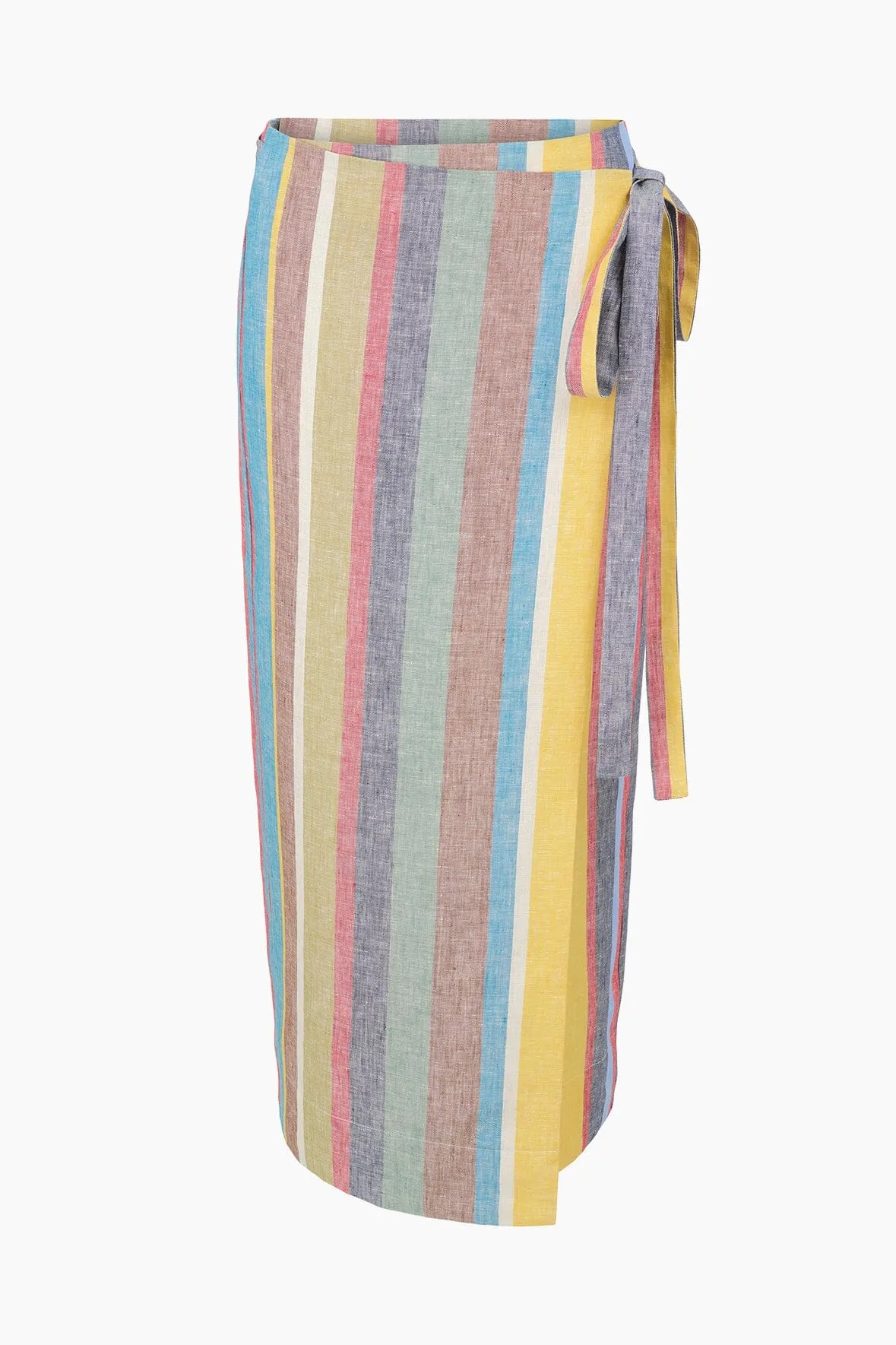 KAITLIN LINEN SKIRT | MARKET STRIPE sporty vibe