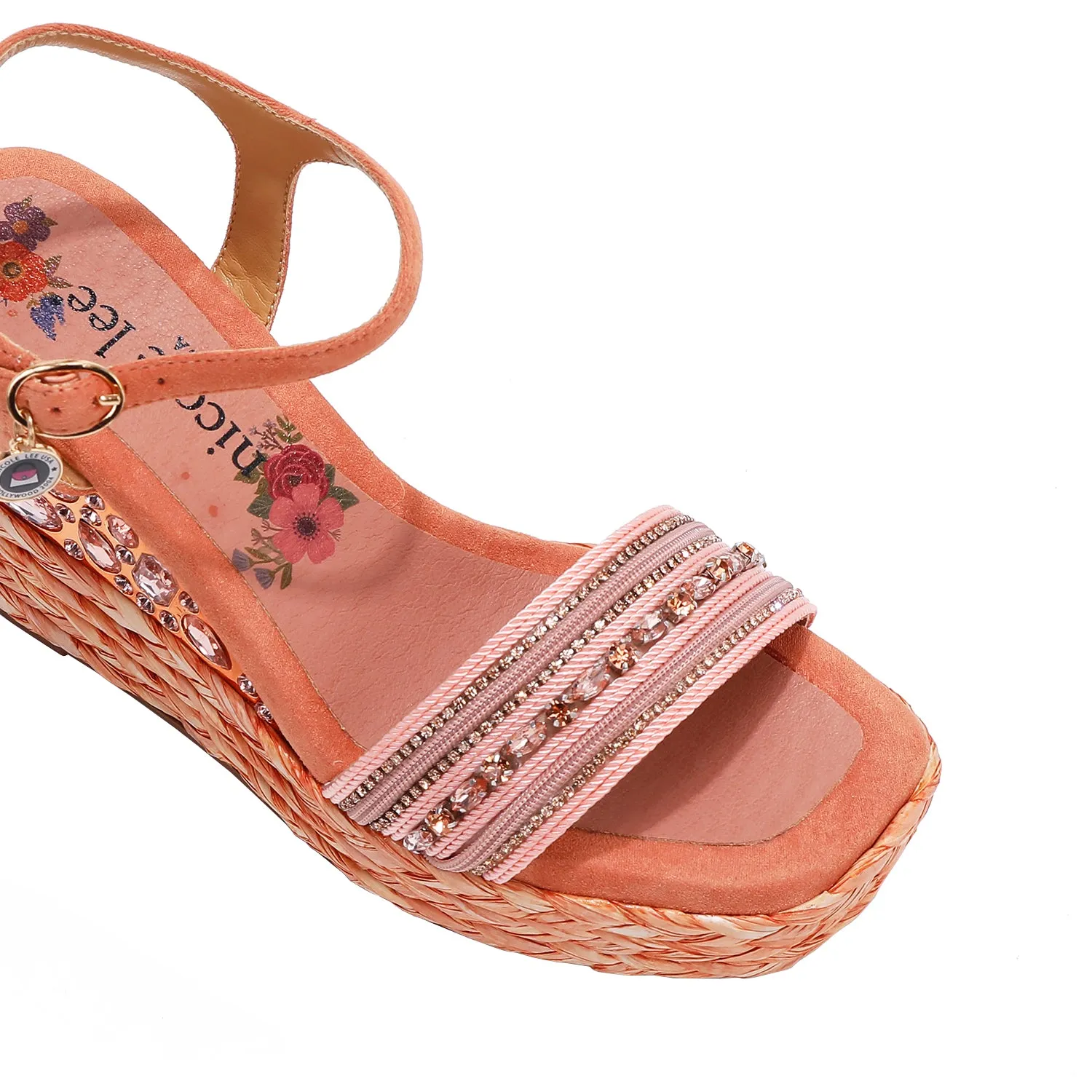 KALI ESPADRILLE WEDGE SANDAL soft leather