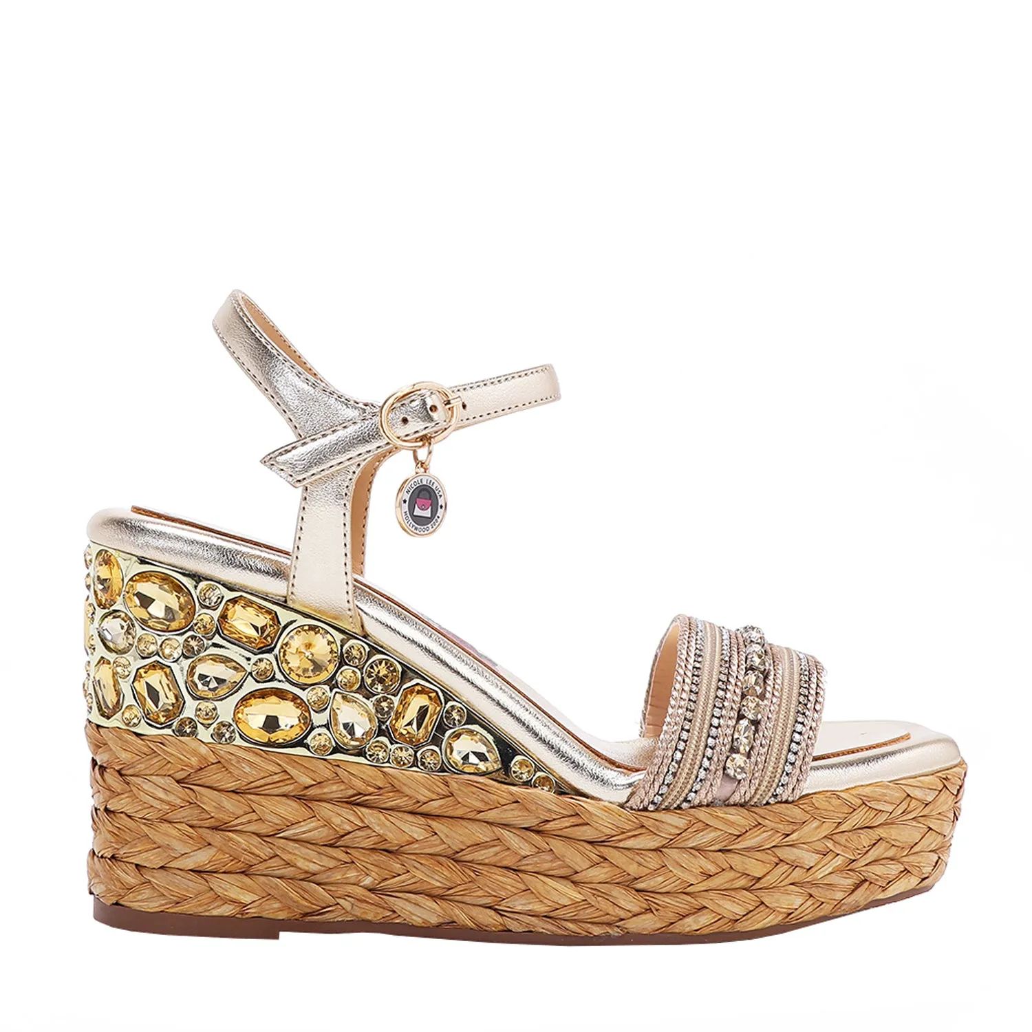 KALI ESPADRILLE WEDGE SANDAL easy slip-on