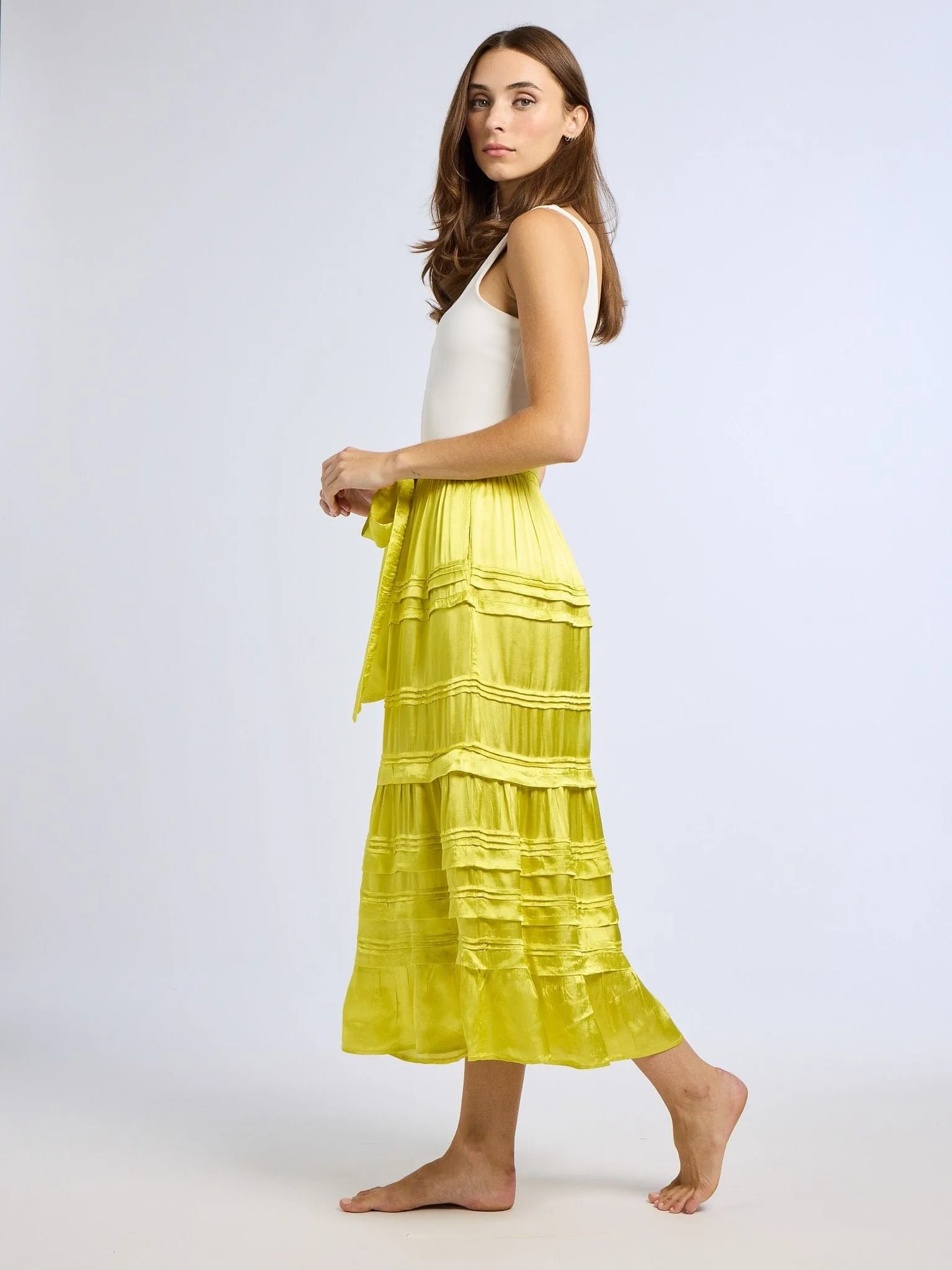 Kasia Skirt in Citron custom made